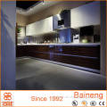 simple design wood grain commercial kitchen cabinet mixed with lacquer kitchen hanging cabinets